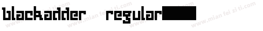 blackadder regular字体转换